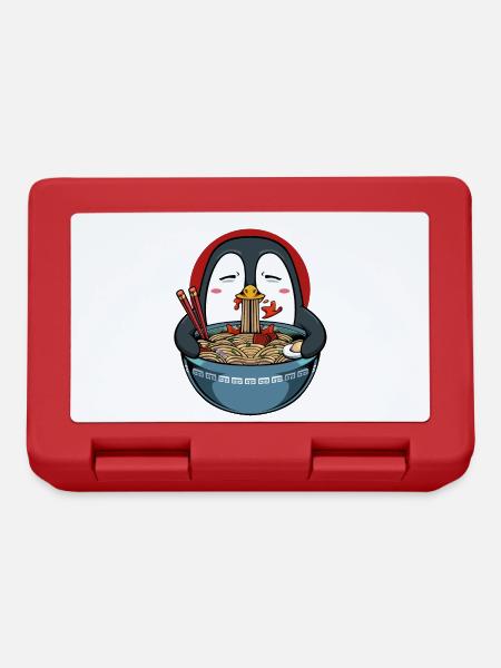 Penguin Noodle Magic - Lunchbox - red