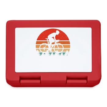 Bicycle Cycling Design Gifts for Cyclists - Lunchbox - red - Front