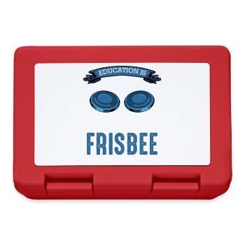 L’ultimate frisbee est plus important que l’éducation - Boîte à goûter - rouge - Devant