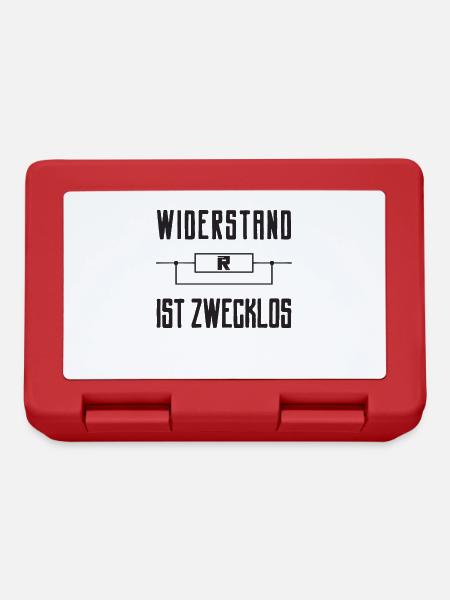 Widerstand ist zwecklos - Brotdose - Rot