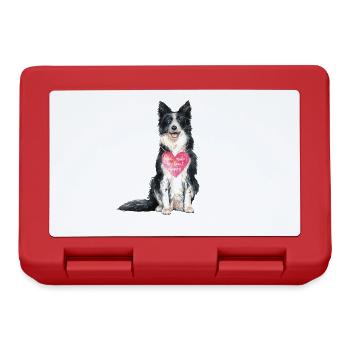 Border Collie love - Lunchbox - red - Front