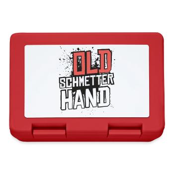 Old Schmetterhand Tischtennis Schmetter Hand - Brotdose - Rot - Vorne