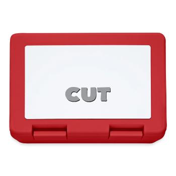 Cut Sleep Repeat – Friseur Motiv - Brotdose - Rot - Vorne