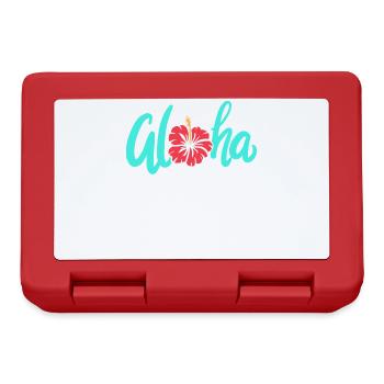 Aloha - Brotdose - Rot - Vorne