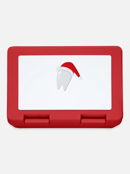 Santa Floss Zahnweihnachtslogo - Brotdose - Rot