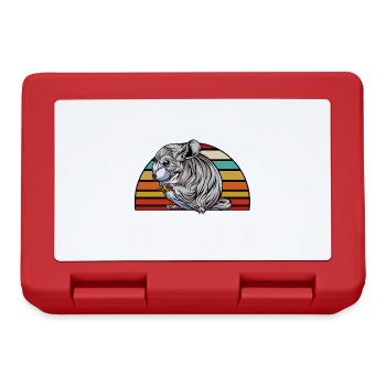 Ich brauch nur meinen Chinchilla - Brotdose - Rot - Vorne