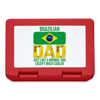 Brazilian father Brazil flag Father's Day - Lunchbox - red - Front