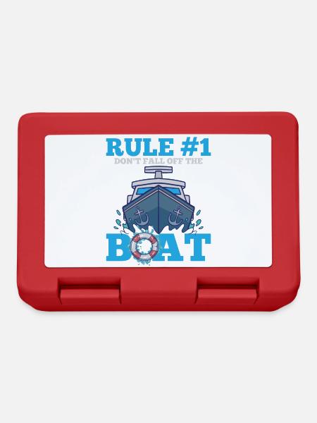 Bateau - Boîte à goûter - rouge