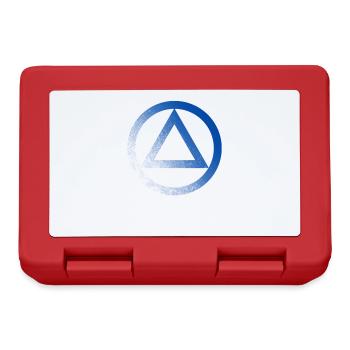 Anonyme Alkoholiker Symbol Logo AA NA Anti Alkohol - Brotdose - Rot - Vorne