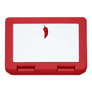 Spicy Pepper Typografie - Brotdose - Rot - Vorne
