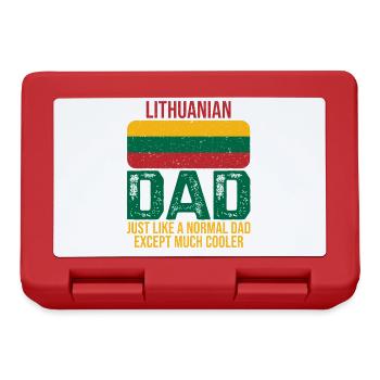 Lithuanian father Lithuania flag for Father's Day - Lunchbox - red - Front