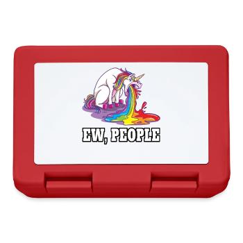 Ew People Licorne - Boîte à goûter - rouge - Devant