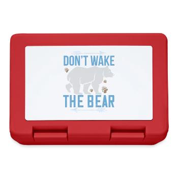Ne réveillez pas le design de l’ours - Boîte à goûter - rouge - Devant