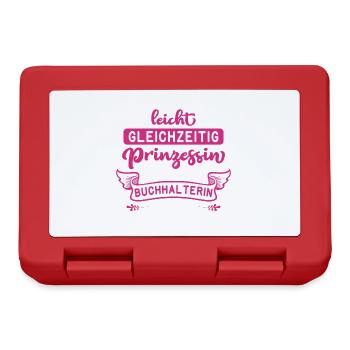 Buchhalter Buchhalter Buchhaltung - Brotdose - Rot - Vorne