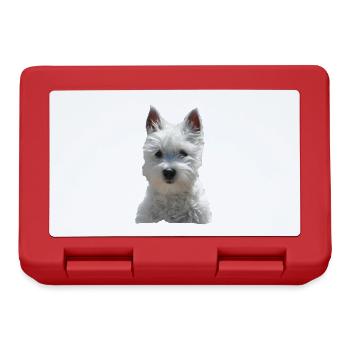 Dog westi cute dogs small dog pet - Lunchbox - red - Front