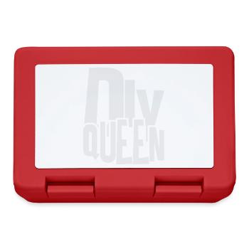 do it yourself queen - Handwerker Königin - Brotdose - Rot - Vorne