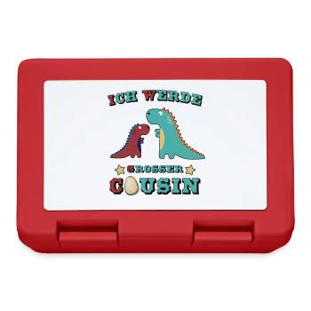 Ich werde Cousin für grosse Cousins 2020 - Brotdose - Rot - Vorne