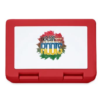 Ukraine Kiev drapeau armoiries patrie est cadeau - Boîte à goûter - rouge - Devant