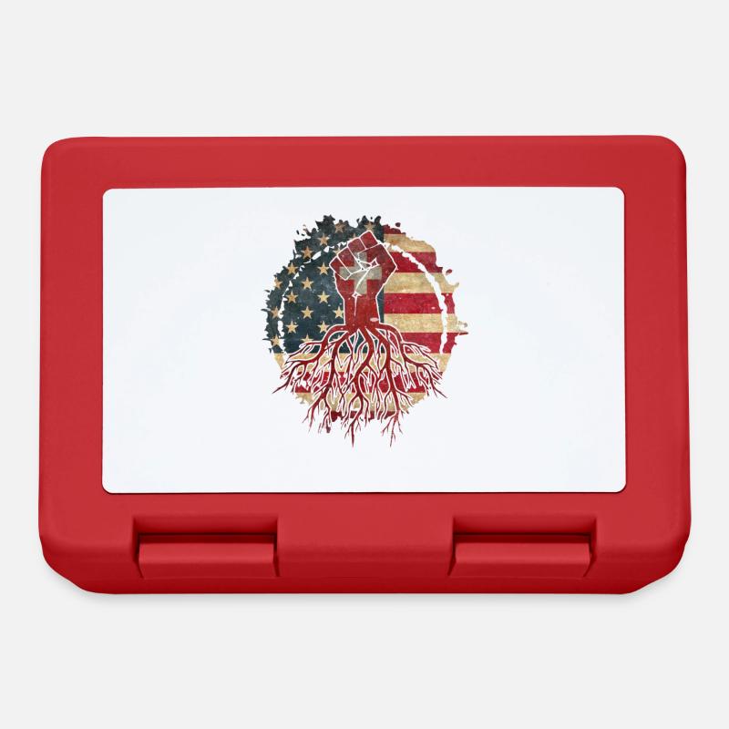 Cadeau du drapeau suisse America Patriot - Boîte à goûter - rouge