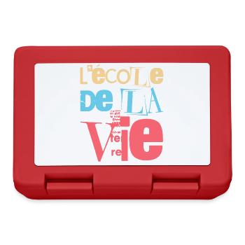 Experiences and Growth: School of Life - Lunchbox - red - Front