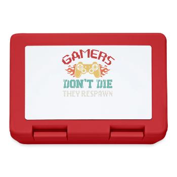 Gamers don't respawn the they - Lunchbox - red - Front