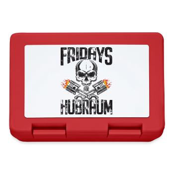 Fridays For Hubraum - Brotdose - Rot - Vorne