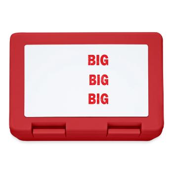 Eating body building fitness training sport workout - Lunchbox - red - Front