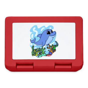 Dolphin - Lunchbox - red - Front