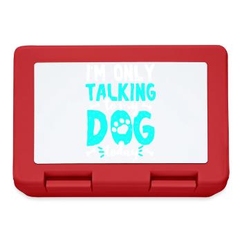 Chien propriétaire de chien - Boîte à goûter - rouge - Devant