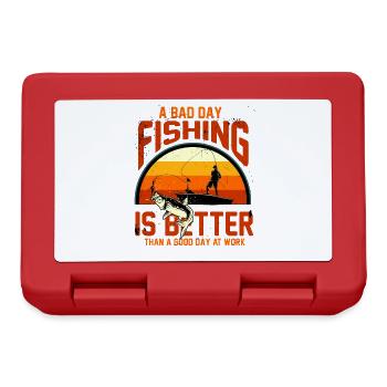 Fisherman fishing angler fishing fish gift - Lunchbox - red - Front