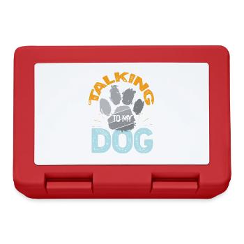 I’m Only Talking To My Dog Today Quote - Lunchbox - red - Front