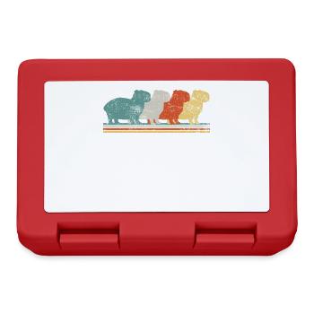 Capybara Rodent Retro Vintage - Lunchbox - red - Front