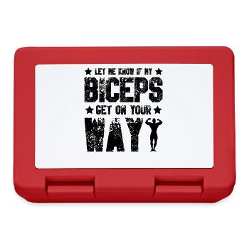 Biceps Bodybuilding Gym - Lunchbox - red - Front