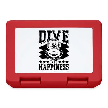 Diver Diving Happiness - Lunchbox - red - Front