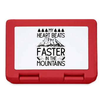 mountains mountains - Lunchbox - red - Front