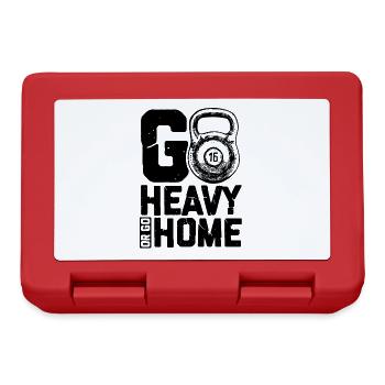 Fitness heavy workout - Lunchbox - red - Front