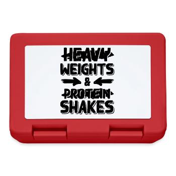 Fitness protein shake - Lunchbox - red - Front