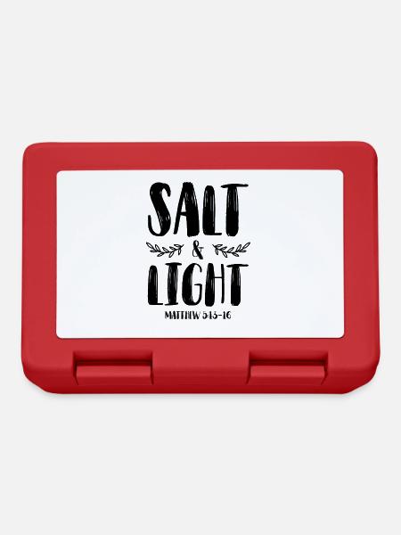 salz und licht bibel - Brotdose - Rot