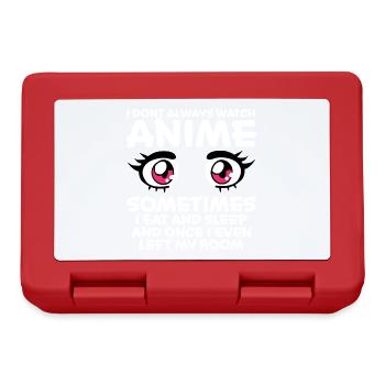 Anime Lustiger Spruch Japan Manga Geschenk - Brotdose - Rot - Vorne
