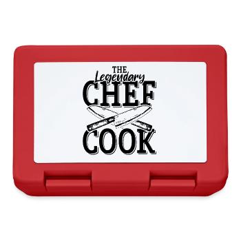chefkoch koch kochen spruch - Brotdose - Rot - Vorne