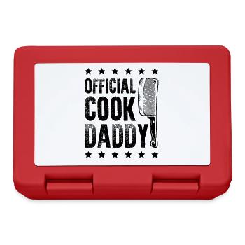 Cook dad daddy papa spruch - Lunchbox - red - Front