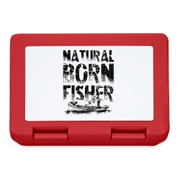 Fischen born fischer - Brotdose - Rot - Vorne