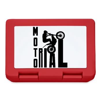 Moto Trial Nachrichten - Trial Bike Rider - Brotdose - Rot - Vorne