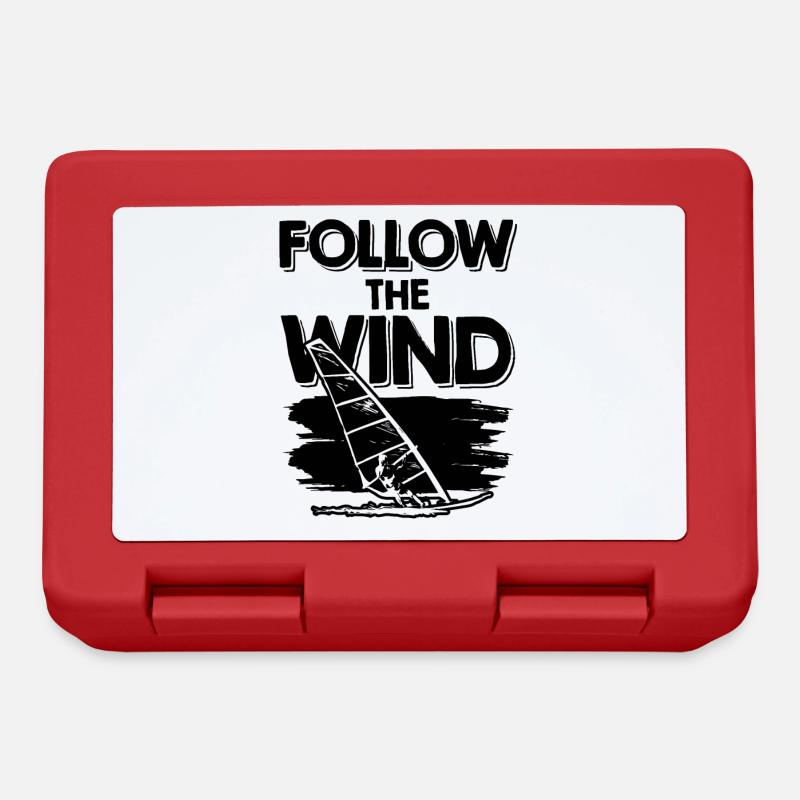 Windsurfing windsurfer - Brotdose - Rot