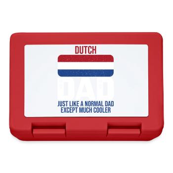 Dutch Dad Netherlands flag design for the - Lunchbox - red - Front