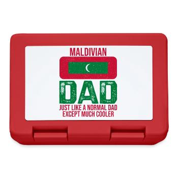 Drapeau maldivien papa Maldives pour la fête des pères - Boîte à goûter - rouge - Devant