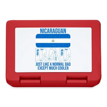 Nicaraguan Dad Nicaragua flag for Father's Day - Lunchbox - red - Front