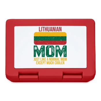 Lithuanian Mom Lithuania Flag for Mother's Day - Lunchbox - red - Front