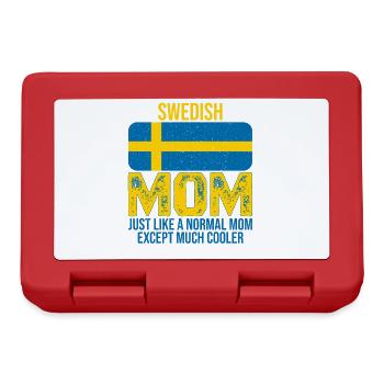 Swedish Mom Swedish flag for Mother's Day - Lunchbox - red - Front