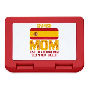 Spanish Mom Spanien-Flagge zum Muttertag - Brotdose - Rot - Vorne